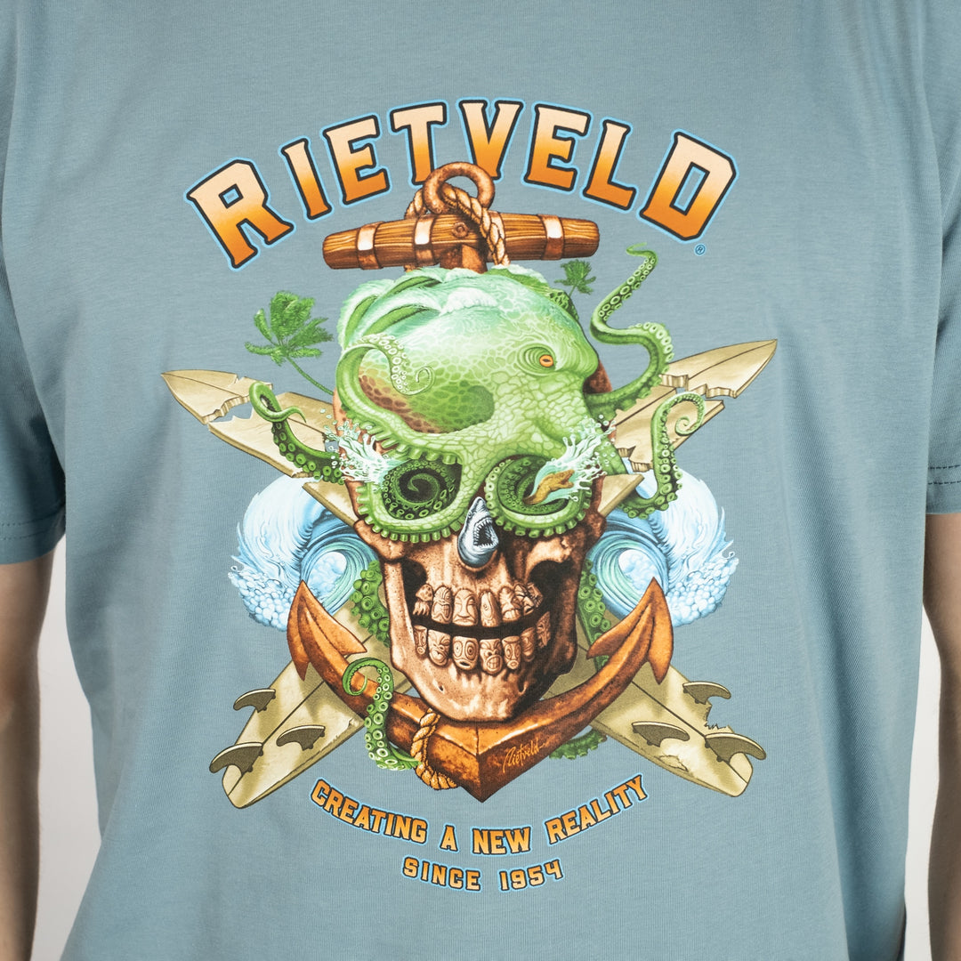 Octoskull Front Print T-Shirt